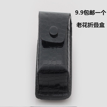 High-grade iron clip folding presbyopia glasses box for men and women portable viewing glasses can wear belt eye box