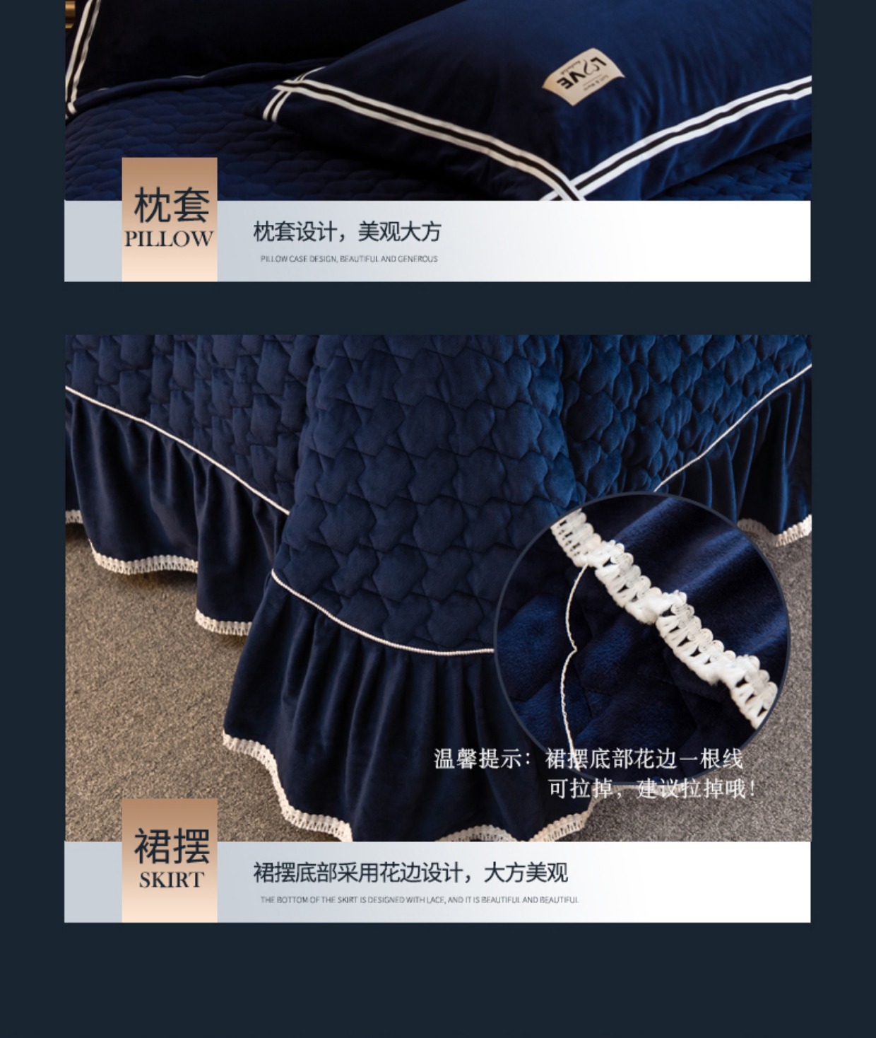 Shen Mu dệt Continental pha lê nhung giường bông bìa ba mảnh phù hợp với dày bộ giường bedspread bông cộng với tấm ấm nhung - Trải giường ra trải nệm