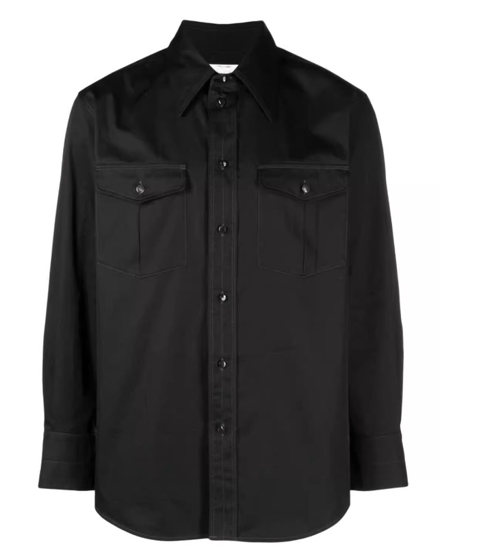 Lemaire24 Men's Black Shirt