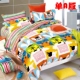 Giường cotton cho trẻ em hoạt hình một miếng bông 1,2m trải giường chống trượt 1,5 mét 1,8 tấm thảm mỏng bảo vệ tùy chỉnh