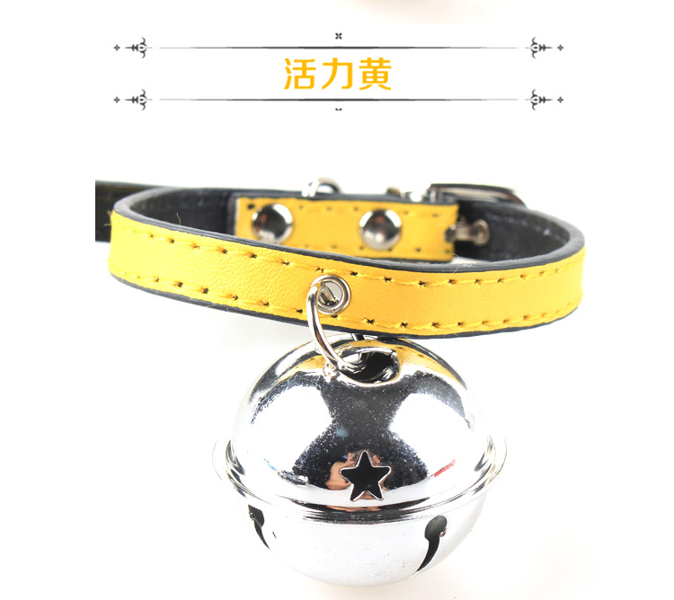 Pet chó trang trí chuông cổ áo chó nhỏ Teddy Bichon nhu yếu phẩm hàng ngày mèo cổ áo cổ vòng cổ Bát đựng thức ăn cho chó