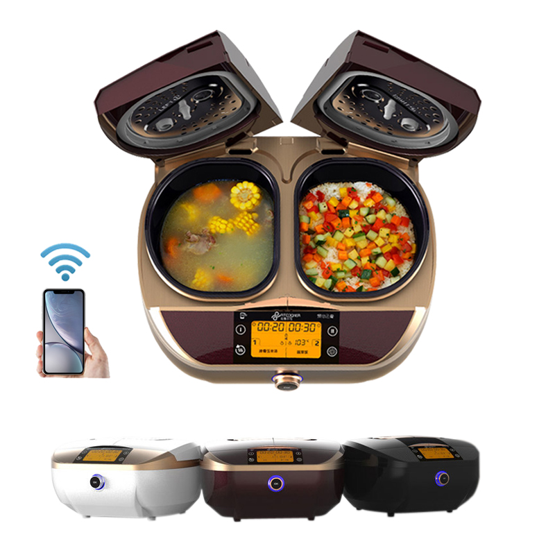 Non-cooking non-FitCooker Double door electric cooker Home Double biliary body Intelligent fully automatic appointment 6 Electric boiler 4L