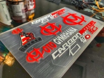 Stone Carbon Jin Kana car stickers helmet stickers luggage creative stickers