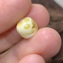 8 9*7 9mm One thing one picture White flower beeswax old-type separated bead barrel beads Fidelity natural raw ore number 1793