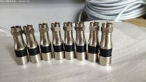 75-7 Adapter F Head CATV RF Connector Full Copper Inch Thread F Head Cable Digital TV Set-top Box