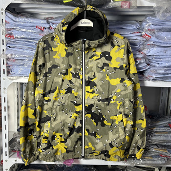 Baleno Spring and Autumn New Men's Clothing Youth Knitted Waterproof Soft Hooded Slim Fit Windbreaker Jacket 88107521