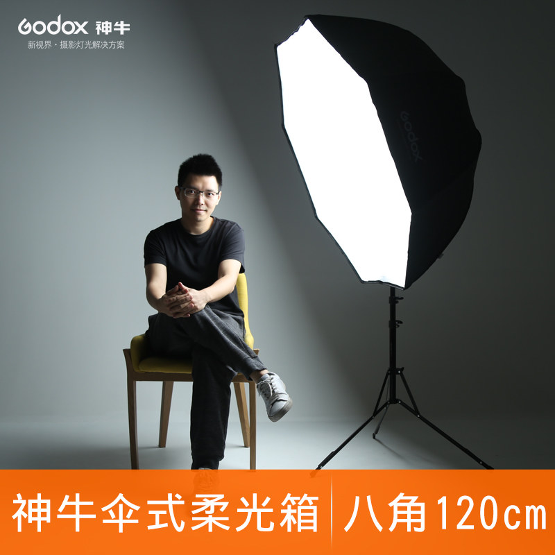 God Bull 120cm Anise Flexlight Box Umbrella Type Flexlight Hood Reflective Umbrella Dual-use Photographic Light Soft Light Box Deliver Portable Bag