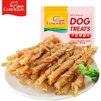 Lusi pet dog snack mol mol Teddy Golden Retriever chó con đào tạo đồ ăn nhẹ thịt bò gân thịt 100g thức ăn vặt cho chó	