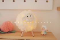 One drawer  original cute sheep felt sheep small night light handmade diy material bag swing piece birthday present