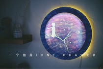 "A drawer" moon carved silhouette nightlight decoration handmade diy material bag birthday gift 38