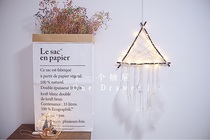 One drawer creation set Forest triangle branch dream catcher net small night light handmade diy material pack gift