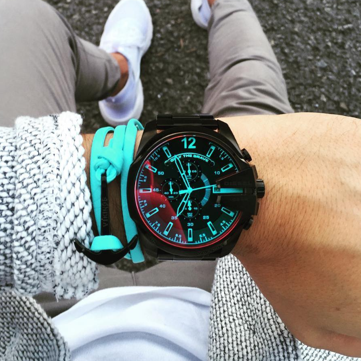 United States Purchasing Diesel Diyi Dz4318 Cool Red Polarized Mirror Dark Star Big Dial Men S Watch