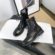 Martin boots female summer thin mesh sandals 2021 New Net Red Chelsea boots female Joker breathable boots