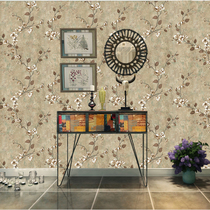 American country retro brown AB version of non-woven wallpaper living room TV background three-dimensional old bedside Japanese wallpaper