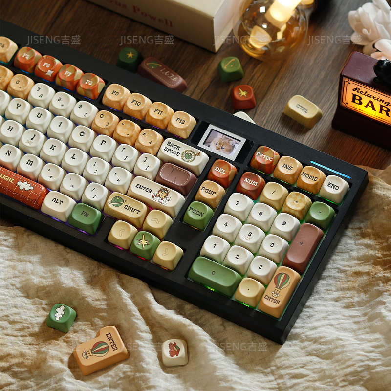 Gmk98 Mechanical Keyboard Three-Mode Gasket Custom Kit Wireless Finished Product Via Screen Mahjong Sound