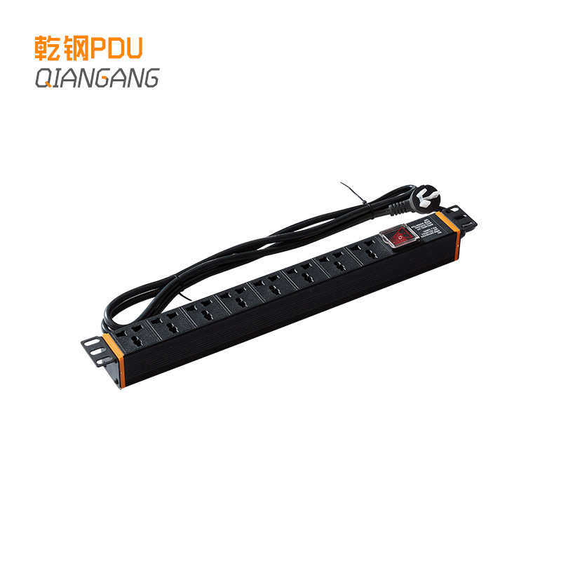Dry steel PDU power supply 10A8-bit 10A universal jack standard 10A universal hole