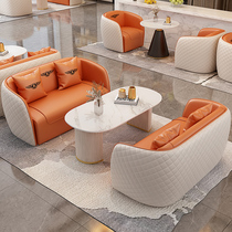 Nordic light luxury hotel lobby business conversation sofa leisure modern reception negotiation reception sofa table and chair combination