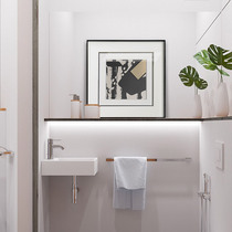 Creative light luxury metal abstract painting nail-free adhesive waterproof door wall toilet decoration painting