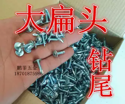 Hongting large flat head drill tail screw dovetail screw playing iron light steel 4 2x16 storming screw 4 2x19