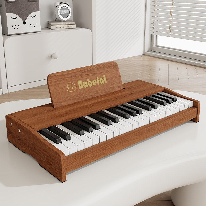 babefat 子供用おもちゃピアノ 入門用 ベビー電子ピアノ 幼児 男の子 女の子 木製 1歳児 ギフト