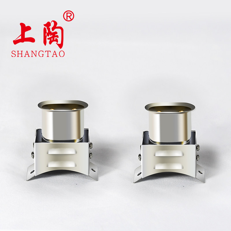不锈钢铝合金电加热器底座插头加热圈陶瓷电炉工业用耐高温插座