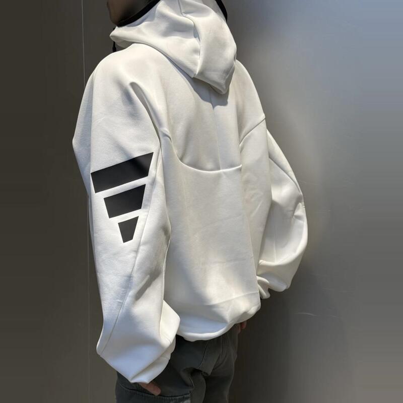 Adidas Fos Men's Sports Casual Trendy Loose Hooded Sweatshirt Jm6235 Jm6237