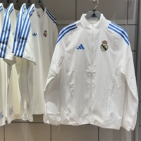 AdidasAdidas Real Madrid мужская спортивная тренировочная свободная быстросохнущая куртка в стиле ретро JP4029