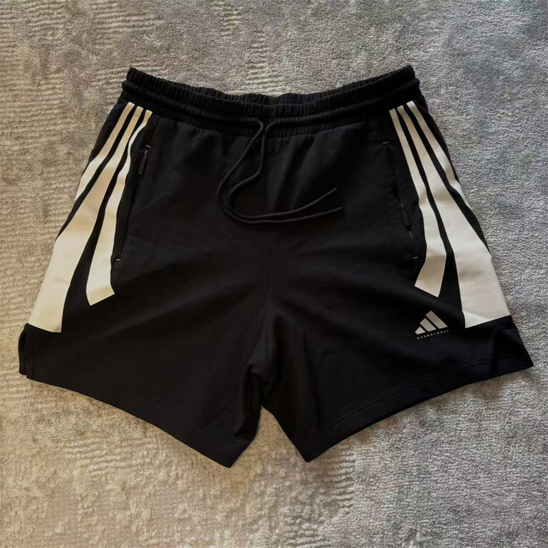 Adidas Basketball Men's Sports Casual Basketball Knitted Loose Shorts Jx5591 Adidas Basketball Men's Sports Casual Basketball Knitted Loose Shorts Jx5591
