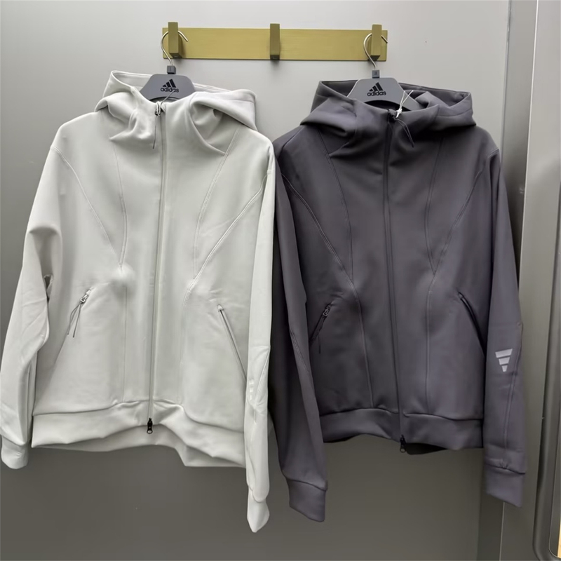 Adidas Fos Men's Sports Trend Outdoor Knitted Hooded Jacket Lg6998 Lg6999