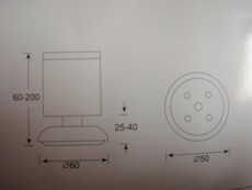 Ножки для тумбочек 50*60 из нержавеющей