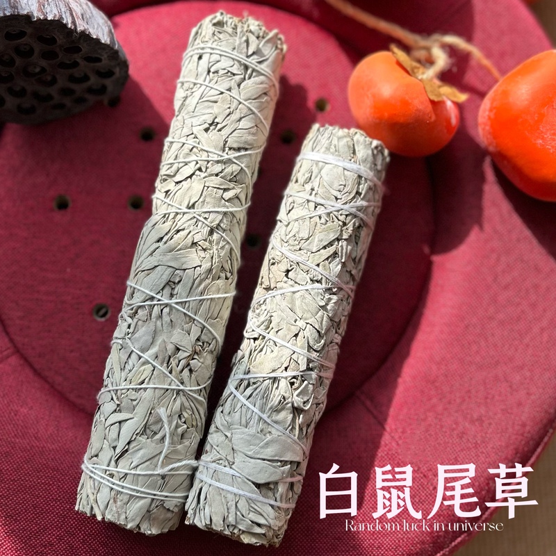 18cm Natural Sage Indoor Aromatherapy Whitesage, Authentic from California, Usa, Relieves Emotions and Purifies the Air