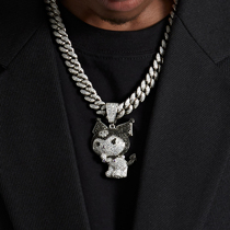 ICEGANG Culometer pendant pendant hip-hop necklace Chains High Street Male Rap full drill kuromi Europe and America