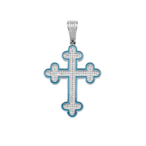 ICEGANG Cross Necklace Male Tide Hip Hop Personality Pendant European and American 100 Lap Nightlight Nightlight