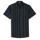 Fashionable Casual Men's Short-Sleeved Shirt for Fat Men, Plus Size, Summer, Young and Middle-Aged, Striped Half-Sleeved Business Shirt