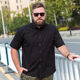 Fat man's oversized short-sleeved shirt men's plus size plus size business casual fat man's pure cotton extra large oxford shirt