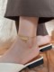 Fortune-Attracting Five Emperors Coin Anklet 2025 New Trendy Copper Coin Good Luck Sexy Anklet 18K Gold Titanium Steel Non-Fading