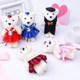 Tanabata Valentine's Day Cartoon Ice Cream Ice Cream Drilling Bear Cartoon Bouquet Doll Foam Bear Pack Flower Doll