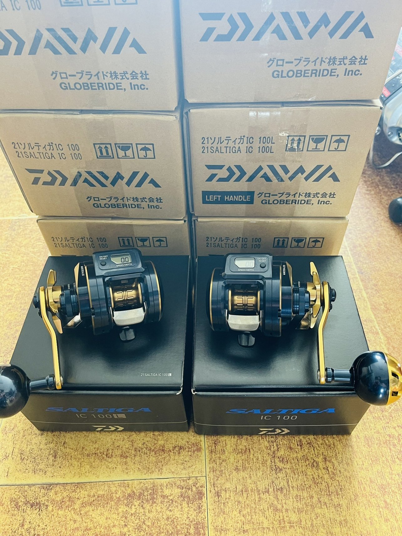 ダイワ 日本オリジナル ダイワ 2021年新製品 SALTIGA IC300H 船釣り デジタルディスプレイ スロードラムリール