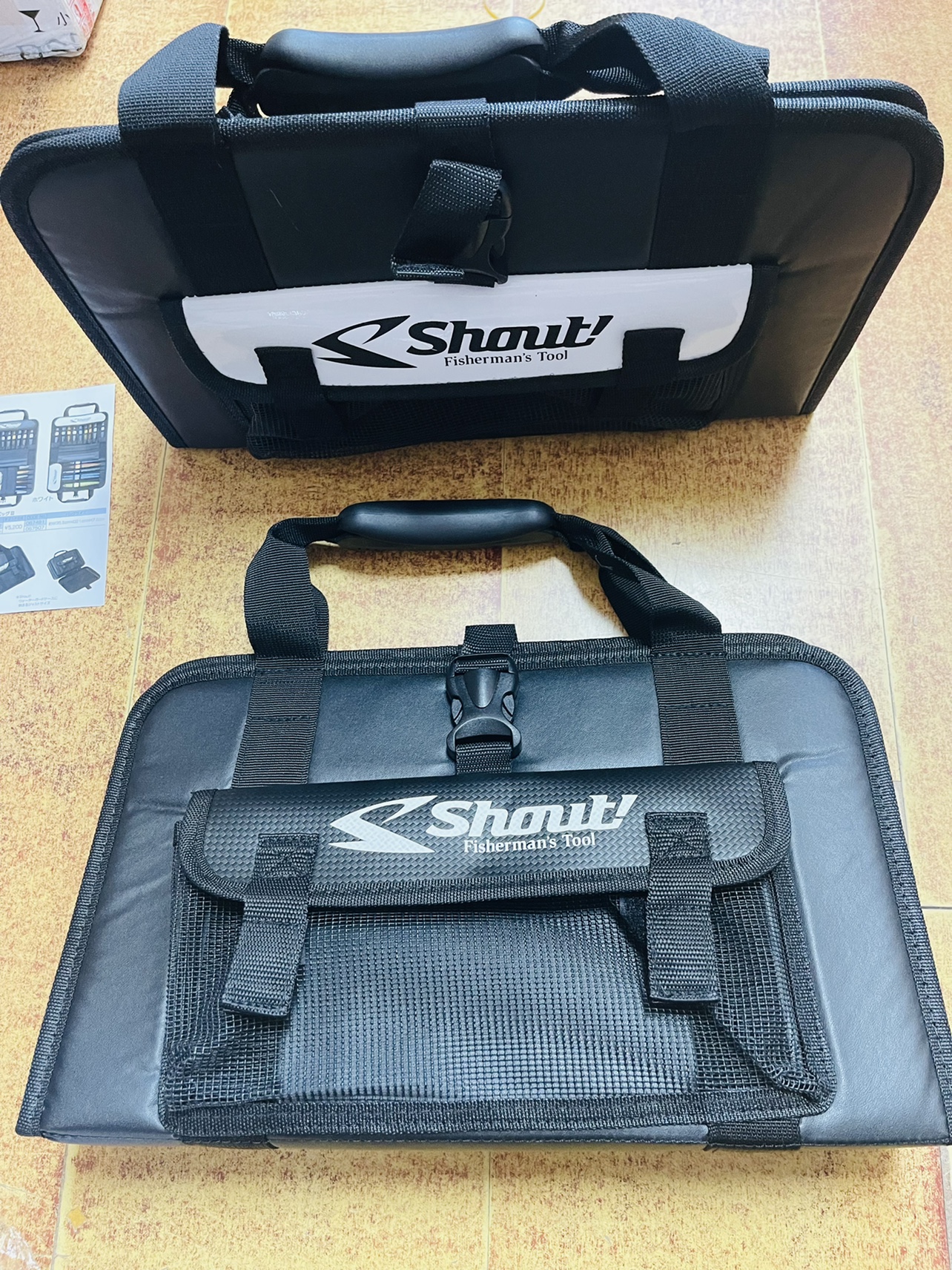 Japan SHOT new Luya sea fishing boat fishing for whole multifunctional finishing and containing iron plate bait bag accessories bag