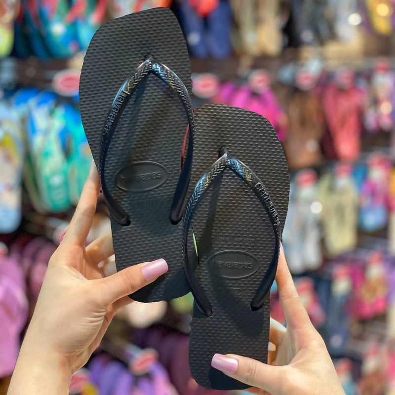Шлепанцы Havaianas Havana Square Cube, женские летние из натуральной резины, антискольжение, Бразилия