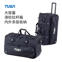 TUSA RD-2 Diving Equipment Portable Trolley Case Storage Tow Bag Suitcase Large Capacity Can Hold a Complete Set of Equipment