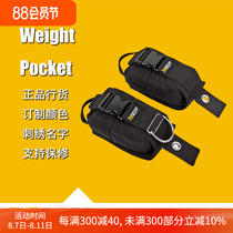 XDEEP back flying weight bag quick release weight bag lead bag suitable for all types of weight belts