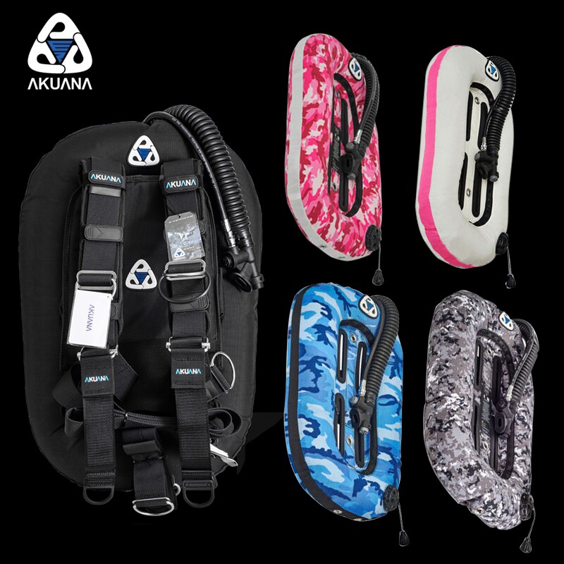 AKUANA Seal 25 30 lbs Single bottle diving back flying WING Aspirator Buoyancy Controllers Aluminum Sheet Steel Sheet