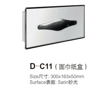 Wood Cleaning Table Face Embedded Tissue Box Toilet Paper Box Dressing Room 304 Stainless Steel Concealed Concealed Toilet Paper Box
