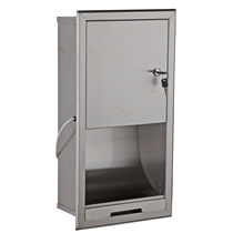 Wood clean stainless steel concealed embedded hand dryer toilet wall hidden automatic induction dryer