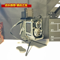 Medieval antique Japanese Mamiya C33 mechanical binocular 120 film double reflex camera with action shutter and tripod