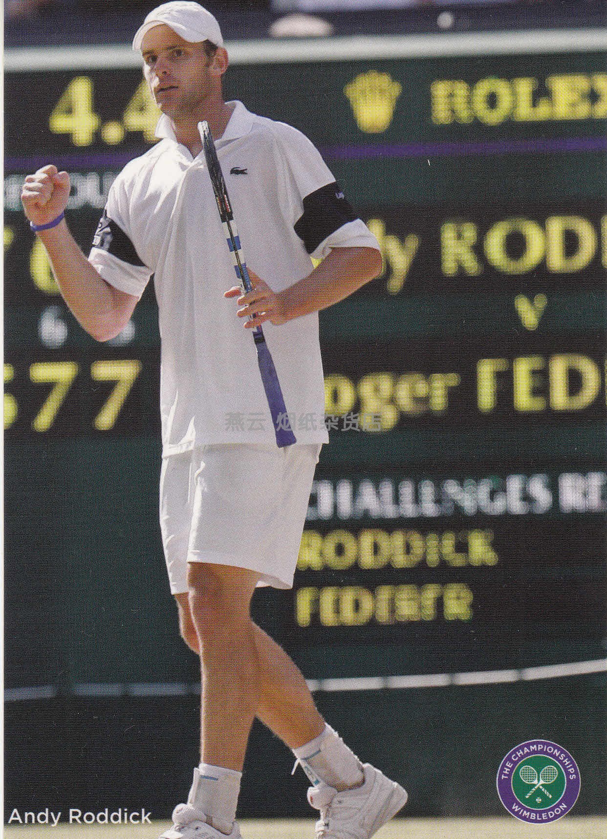 Wimbledon Open Wimbledon United States Andy Roddick official postcard spot