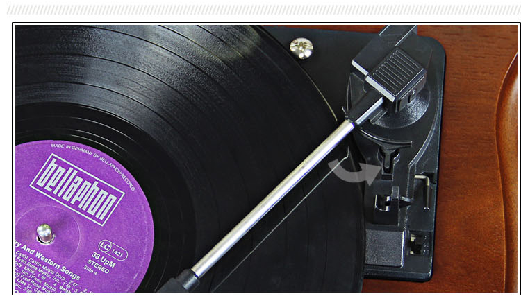 bán đầu đĩa than denon	 Máy ghi âm Tangdian retro cổ lớn sừng vinyl máy ghi âm đài phát thanh vinyl máy ghi âm - Máy hát đầu đĩa than audio technica