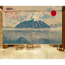 Japan Japanese Ukiyo-e style sushi cuisine Printed bamboo curtain Curtain roller curtain decorative partition background wall