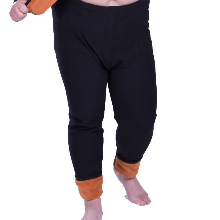 Quần 4 chân 8 mùa thu nam đơn mảnh cộng với quần legging nhung nam cộng với phân bón để tăng mùa đông và trung niên với cashmere để giữ ấm quần legging bé gái